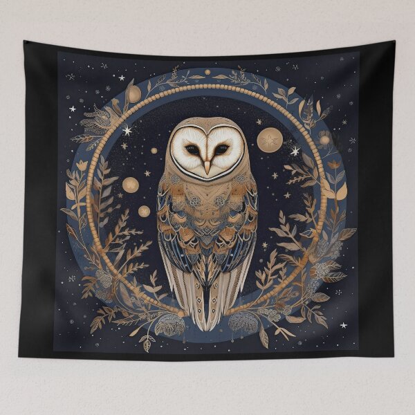 Item preview, Moonlit Whispers: Magical Owl in the Night designed and sold by Pedra Panda.