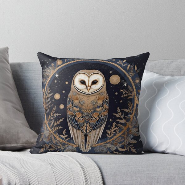 Artikelvorschau, Moonlit Whispers: Magical Owl in the Night entworfen und verkauft von Pedra Panda.