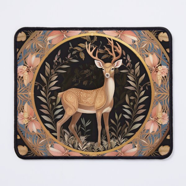 Item preview, A Floral Crown: Regal Deer in the Night designed and sold by Pedra Panda.