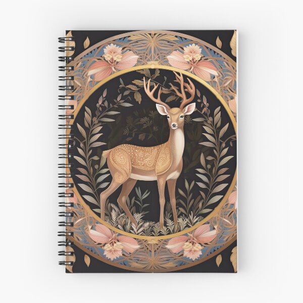 Item preview, A Floral Crown: Regal Deer in the Night designed and sold by Pedra Panda.