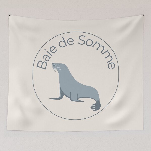 Item preview, Bay of Somme in France in a circle with a seal designed and sold by PausePapote.