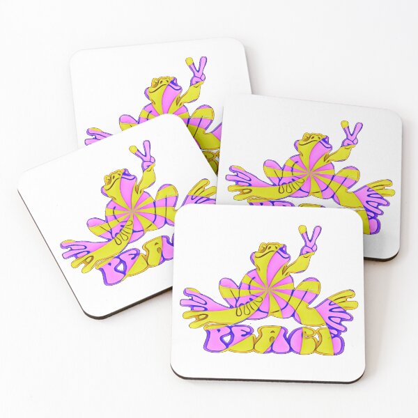 Item preview, Pink & Light Purple Peace Frog designed and sold by natnat7w.
