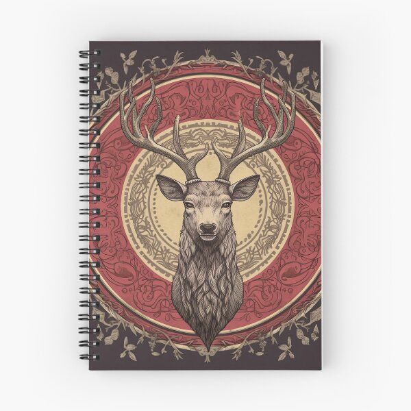 Item preview, A Floral Crown: Regal Stag in the Night designed and sold by Pedra Panda.