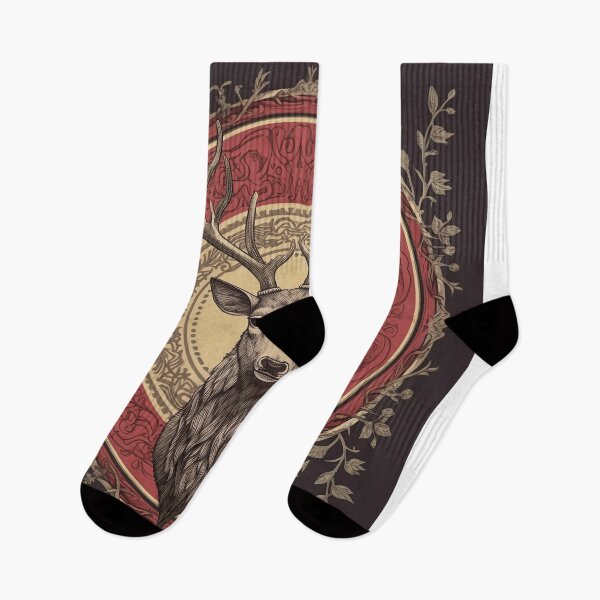 Item preview, A Floral Crown: Regal Stag in the Night designed and sold by Pedra Panda.