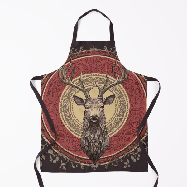Item preview, A Floral Crown: Regal Stag in the Night designed and sold by Pedra Panda.