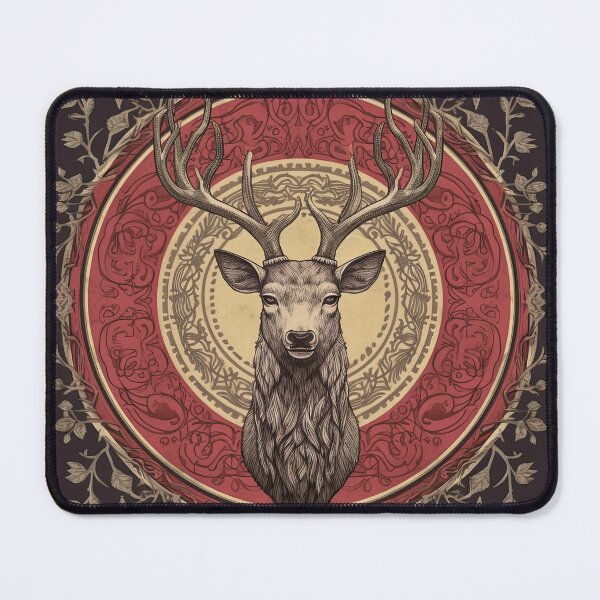 Item preview, A Floral Crown: Regal Stag in the Night designed and sold by Pedra Panda.