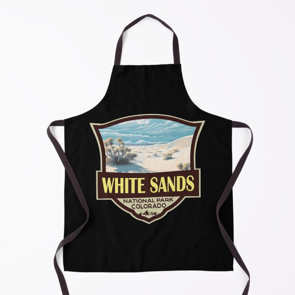 Item preview, White Sands National Park Illustration Travel Retro Badge designed and sold by KrisSidDesigns.