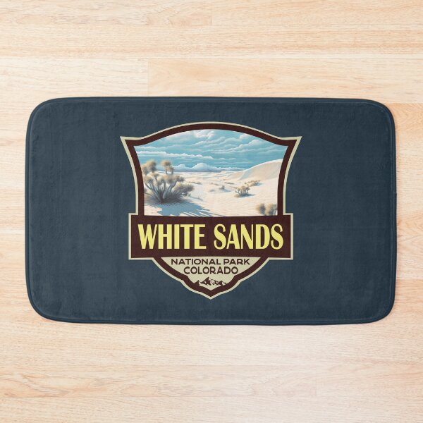 Item preview, White Sands National Park Illustration Travel Retro Badge designed and sold by KrisSidDesigns.