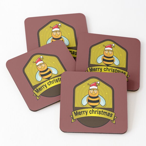 Item preview, Bee Christmas wearing glasses  designed and sold by Donutlovers.