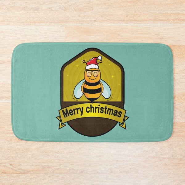 Artikelvorschau, Bee Christmas wearing glasses entworfen und verkauft von Donutlovers.