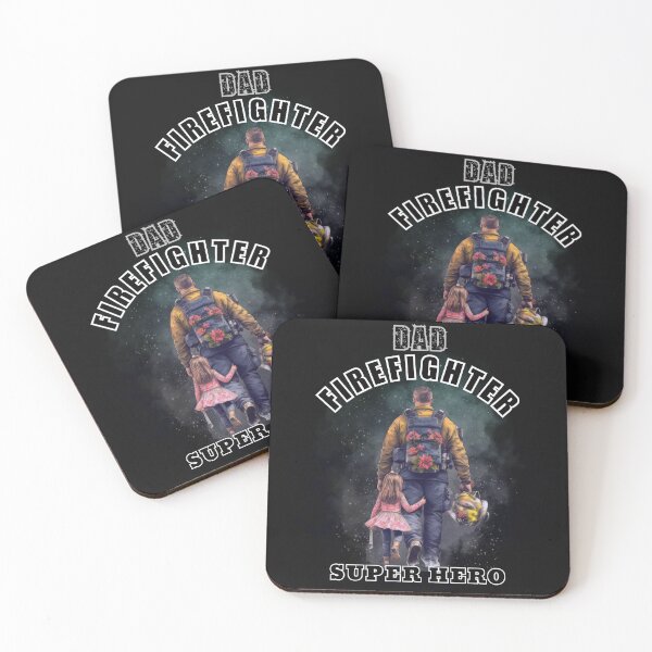 Item preview, Dad Firefighter Superhero designed and sold by Lovemountain.