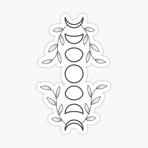 Item preview, Moon phases white background  designed and sold by AshCarmen.