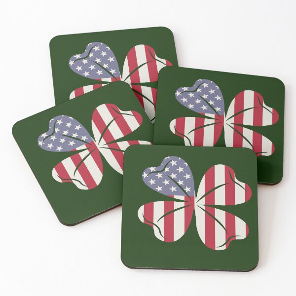 Item preview, Shamrock Flag American USA designed and sold by hemp3x.