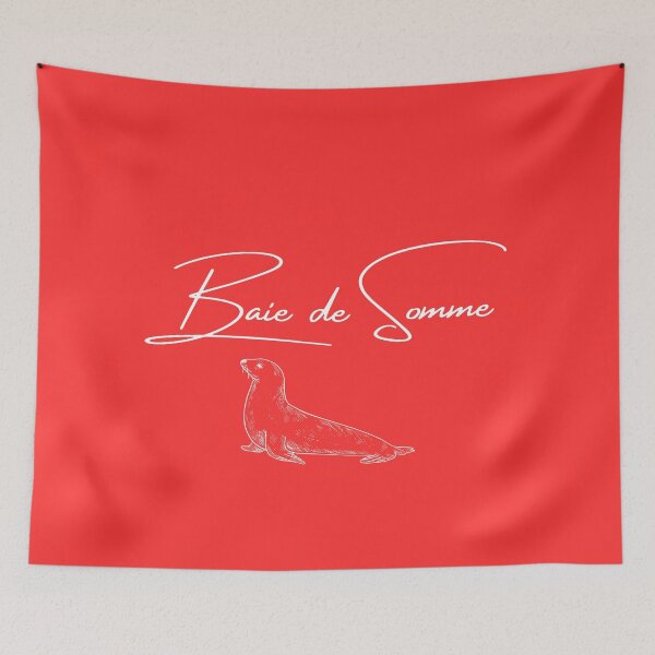 Item preview, Baie de somme in France in red and white with a seal designed and sold by PausePapote.