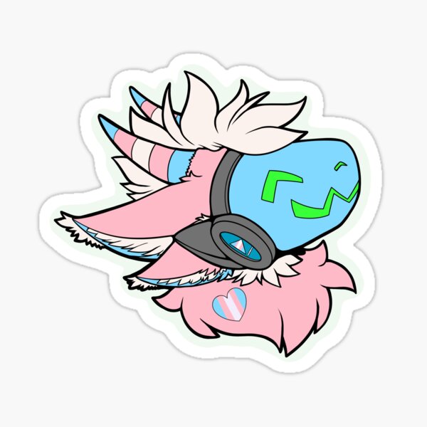 Item preview, Transgender Pride Protogen 2.0 designed and sold by Frosted Floof.