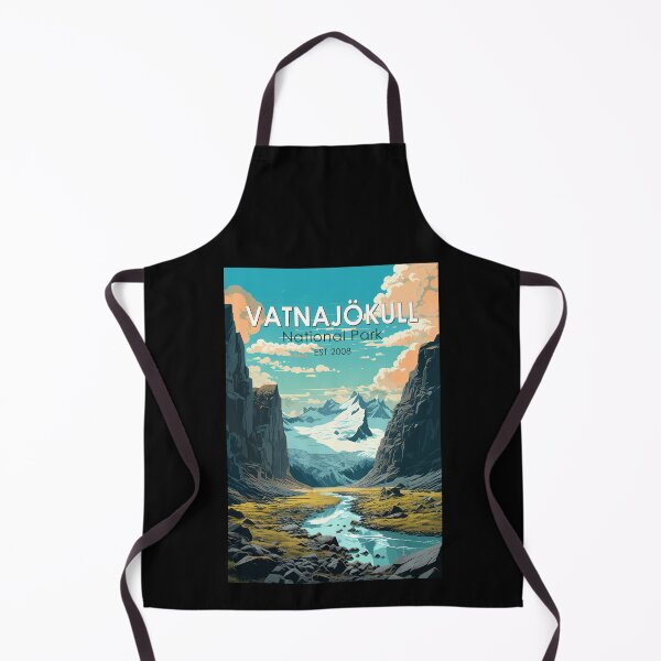 Item preview, Vatnajokull National Park Iceland Travel Art Vintage designed and sold by KrisSidDesigns.