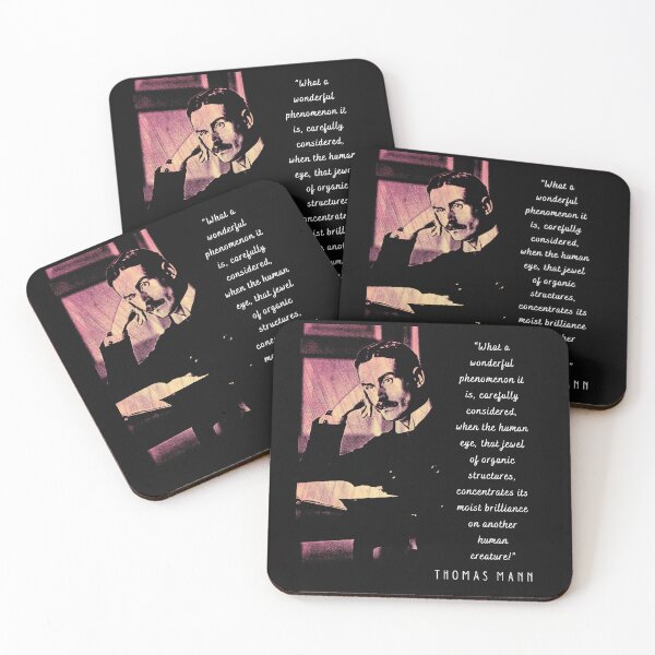 Item preview, Thomas Mann portrait and quote: What a wonderful phenomenon it is, carefully considered..... designed and sold by artbleed.