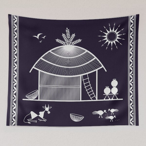 Item preview, Traditional 'Warli' Artwork of Maharashtra India designed and sold by deepakrode7.