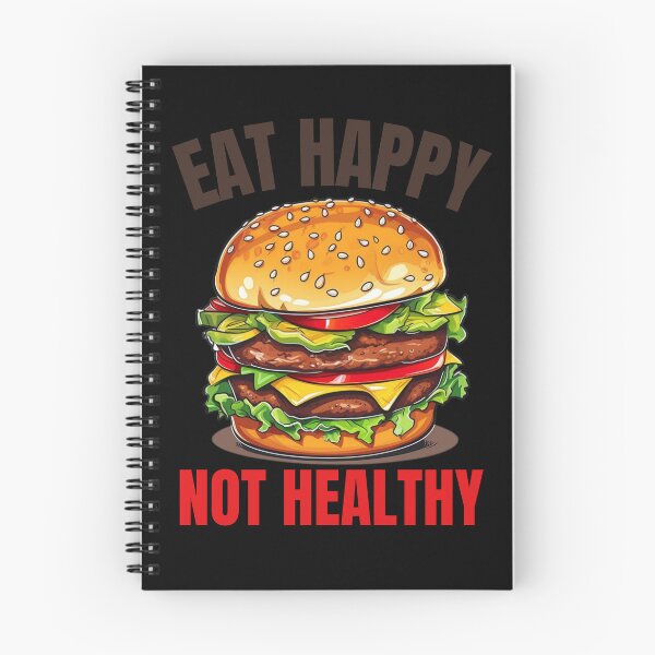 Item preview, eat happy not healthy designed and sold by Diamaber.