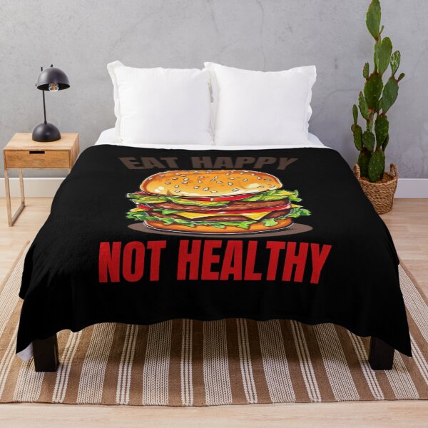Item preview, eat happy not healthy designed and sold by Diamaber.