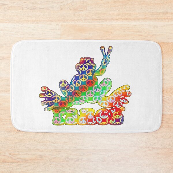Item preview, Multi Color Peace Frog designed and sold by natnat7w.