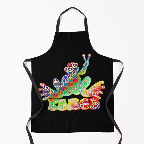 Item preview, Multi Color Peace Frog designed and sold by natnat7w.