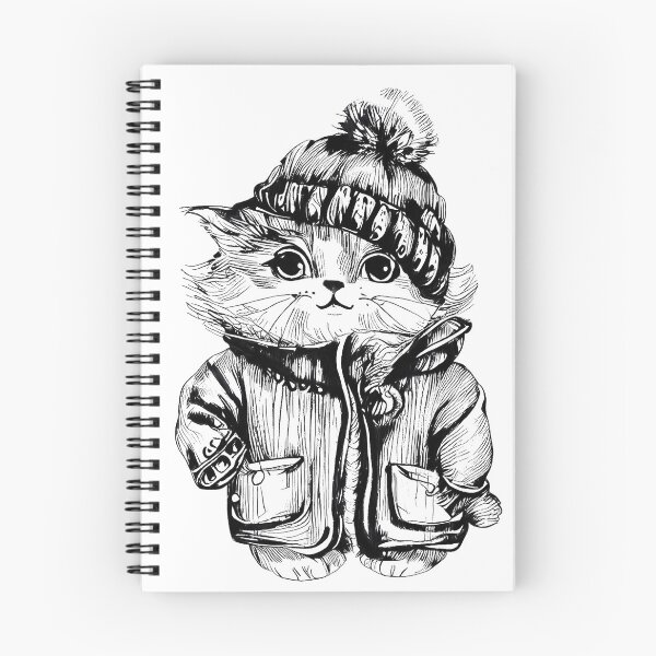 Item preview, Antropomophic Cute Cat in Winter Dress designed and sold by thematics.