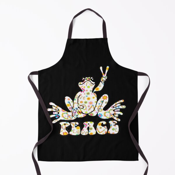 Item preview, White Floral Love Peace Frog designed and sold by natnat7w.