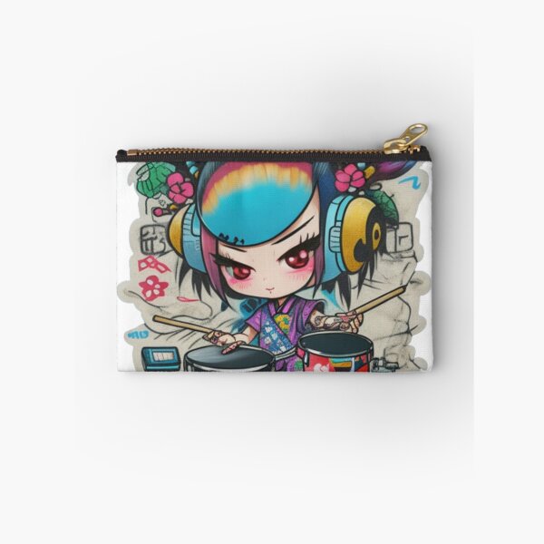 Item preview, Adorable kimono-clad drummer rocking the stage sticker and more. designed and sold by mefirefire.