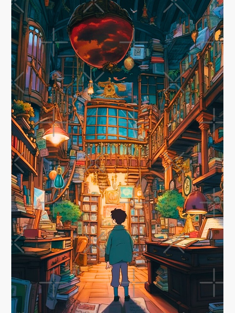 Sunset in a Library | Anime Art Amino