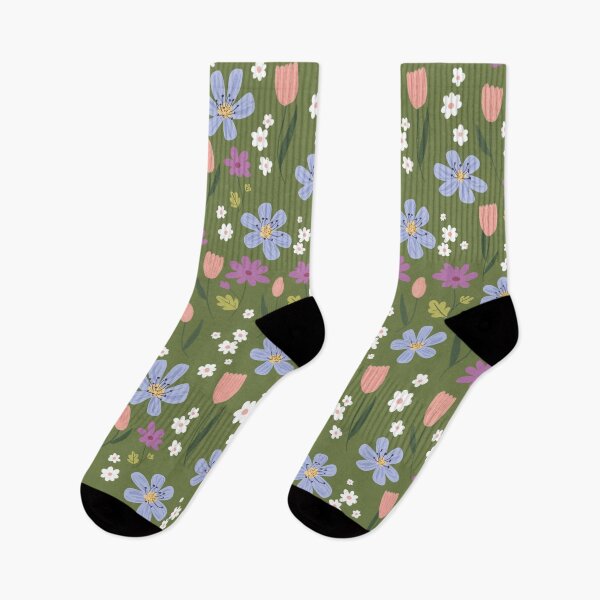 Item preview, Lindo ramillete floral - Verde caqui designed and sold by sarahmutter.