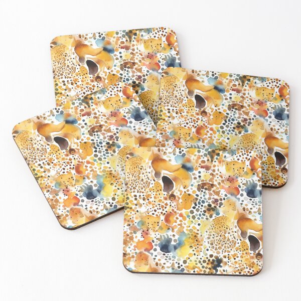 Item preview, Boho Yellow Animal Print watercolor pattern designed and sold by DaisyMarroquin.