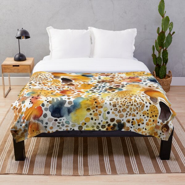 Item preview, Boho Yellow Animal Print watercolor pattern designed and sold by DaisyMarroquin.
