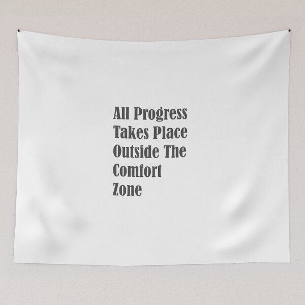 Item preview, all progress takes place outside the comfort zone  designed and sold by rimbuy.