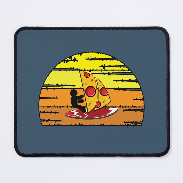 Item preview, Surfing on a pizza board at sunset designed and sold by Donutlovers.