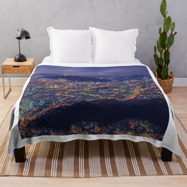 Item preview, Seoul Nights: A Captivating Tapestry of Lights! - In full shape designed and sold by MeowtifullyCute.