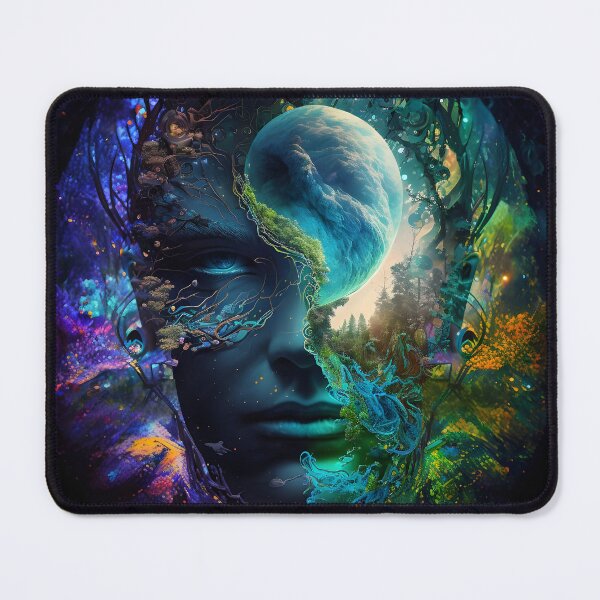 Item preview, Earth abstract portrait designed and sold by NRGArtwork.