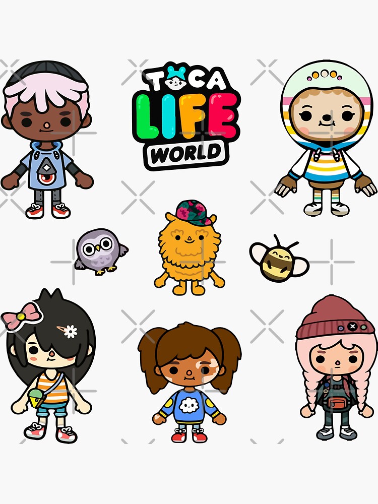 Girls/Boys Game Toca Boca And Gacha Life World Cartoon Graphic