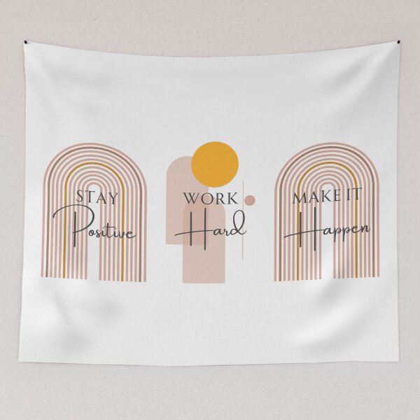 Item preview, Stay Positive Work Hard Make It Happen , Motivational Quote  designed and sold by DevlynnDesigns.