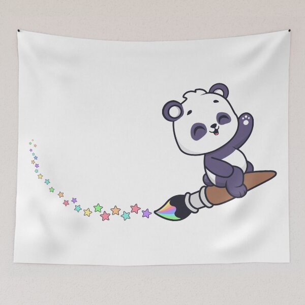 Item preview, Starbrush Panda designed and sold by inksycutsy.