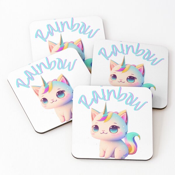 Item preview,  Rainbow Cat unicorn design cat unicorn sticker packs cute kitten unicorn sweet stickers designed and sold by varodesign.