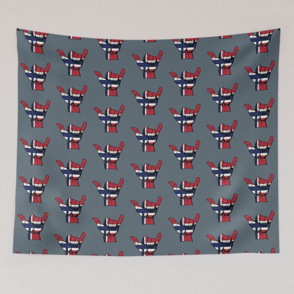 Artikelvorschau, Norway flag on Shaka hand  entworfen und verkauft von Donutlovers.