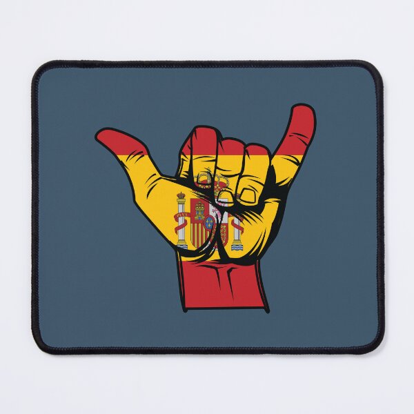 Item preview, Spanish flag on Shaka hand  designed and sold by Donutlovers.