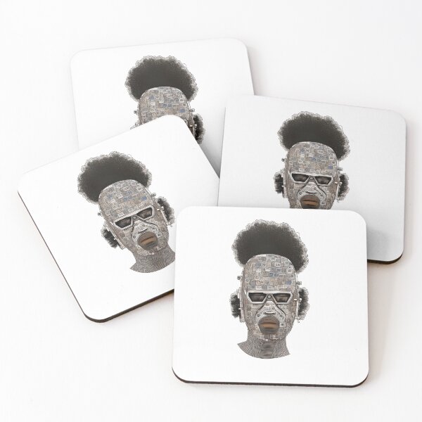 Item preview, Galaxy Afro Knight - Afro Futurism designed and sold by Wolfsee.