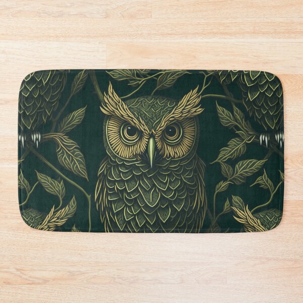 Item preview, Beautiful Green Owl Bird Digital Art designed and sold by CXJStudio.