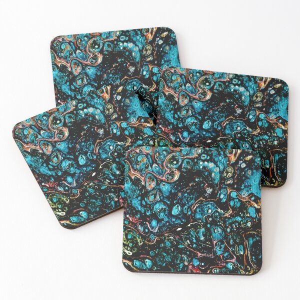 Item preview, blue cosmos abstract Pouring  designed and sold by baksuart.