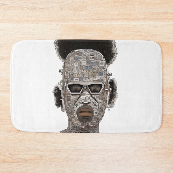 Item preview, Galaxy Afro Knight - Afro Futurism designed and sold by Wolfsee.