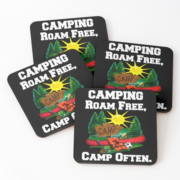 Item preview, Funny Happy Camper Design Roam Free, Camp Often designed and sold by fantasticdesign.