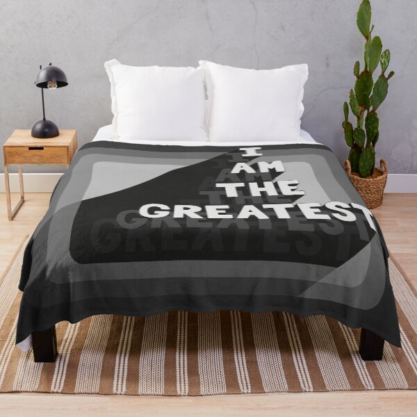 Item preview, Sports Affirmation, I am the Greatest, Dad gift grayscale designed and sold by Anomalypark.