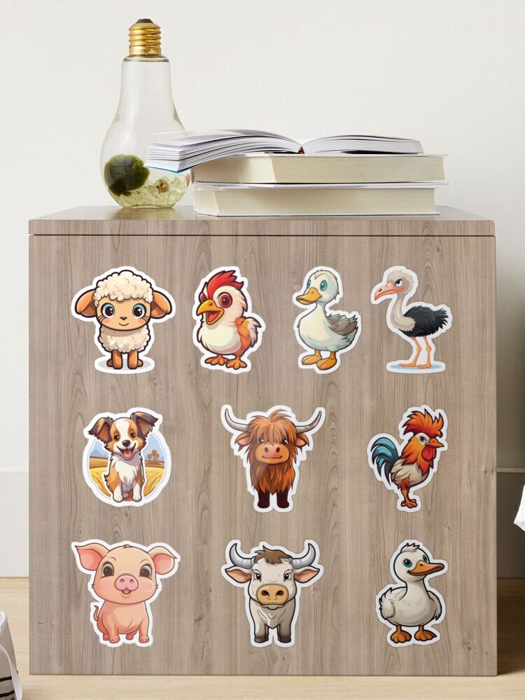Love Chibis® Farm Animals Stickers – Joqlie Publishing